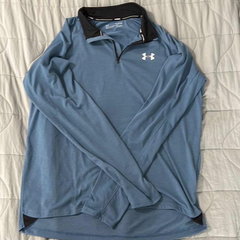 Under Armour Long sleeve quarter zip heat gear running shirt XL